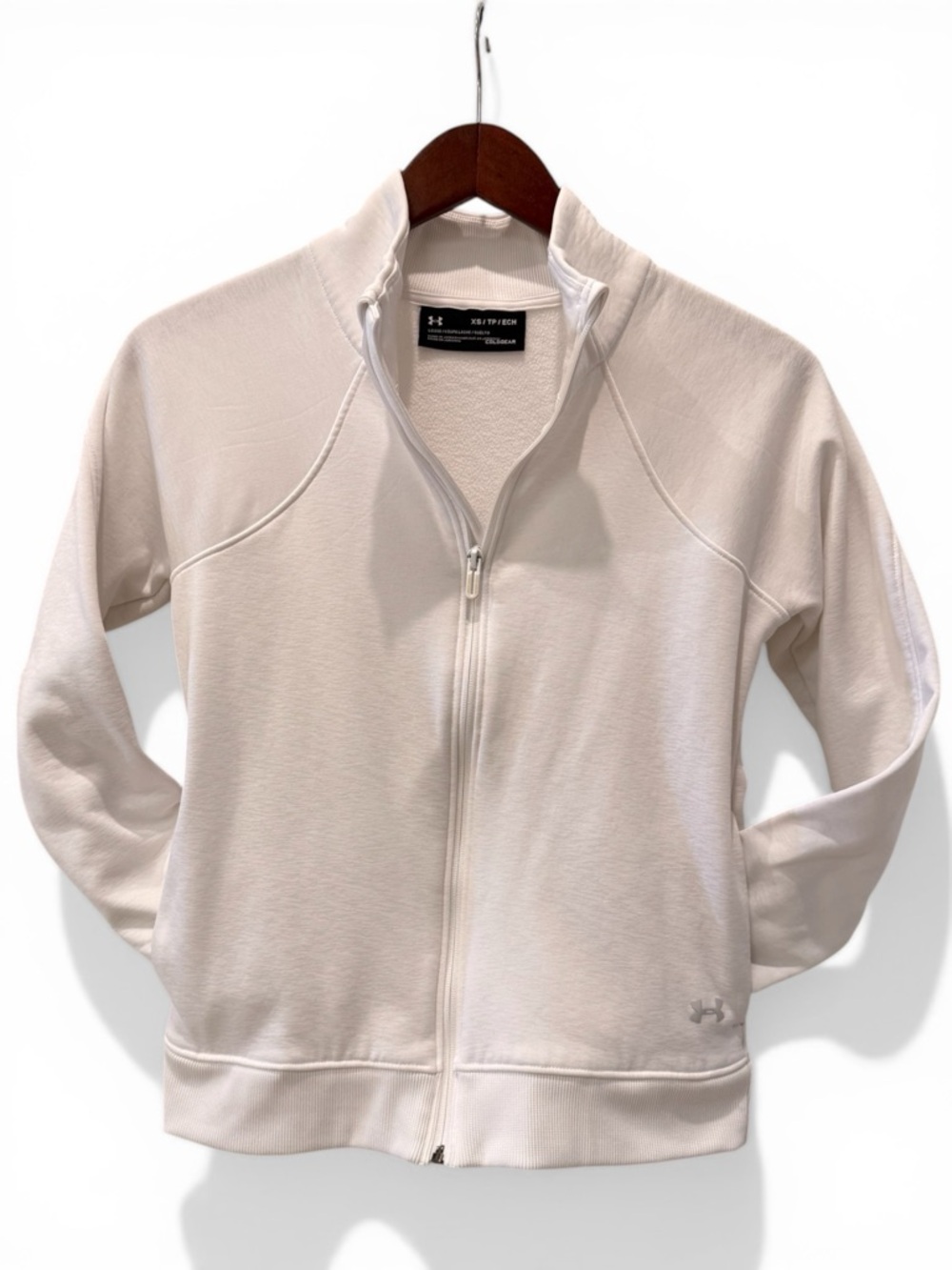 Under Armour ColdGear Full Zip-Up Jacket White Size XS